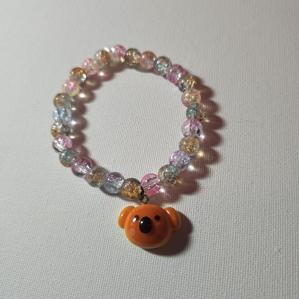 Glass Bead Koala Charm Bracelet